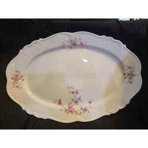 Vintage Edelstein Bavaria Maria Theresa Gacfield 20920 Gold Trimmed Oval Platter